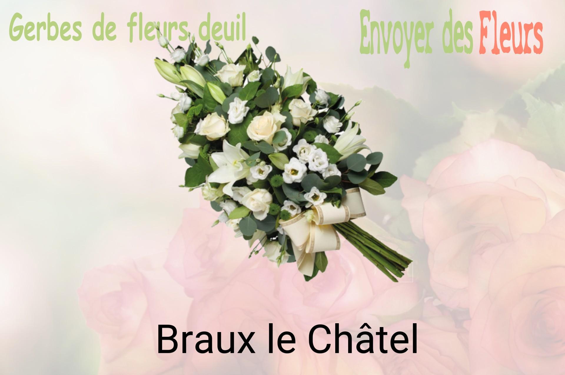 Gerbe de fleurs de deuil livrée à Braux-le-Châtel